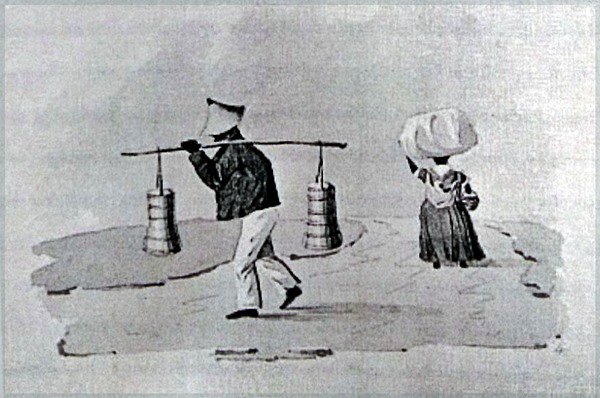 Cape Town Washerwoman 1823 / 24 by HC de Meillon