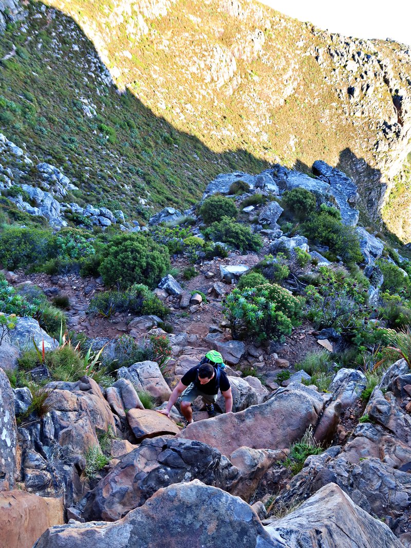 hiking India Venster Table Mountain