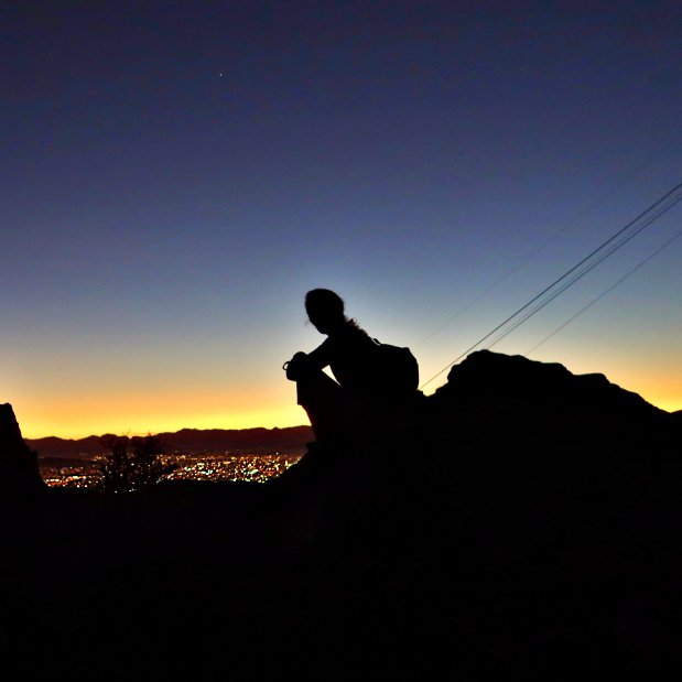 early morning on Table Mountain's India venster
